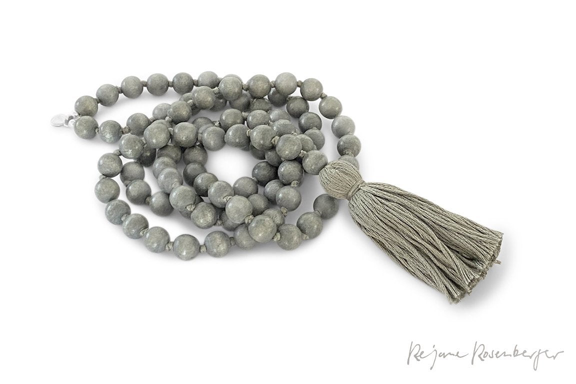 REJANE ROSENBERGER DESIGN Wooden vase "KIRA by Choice" dyed slate - grey