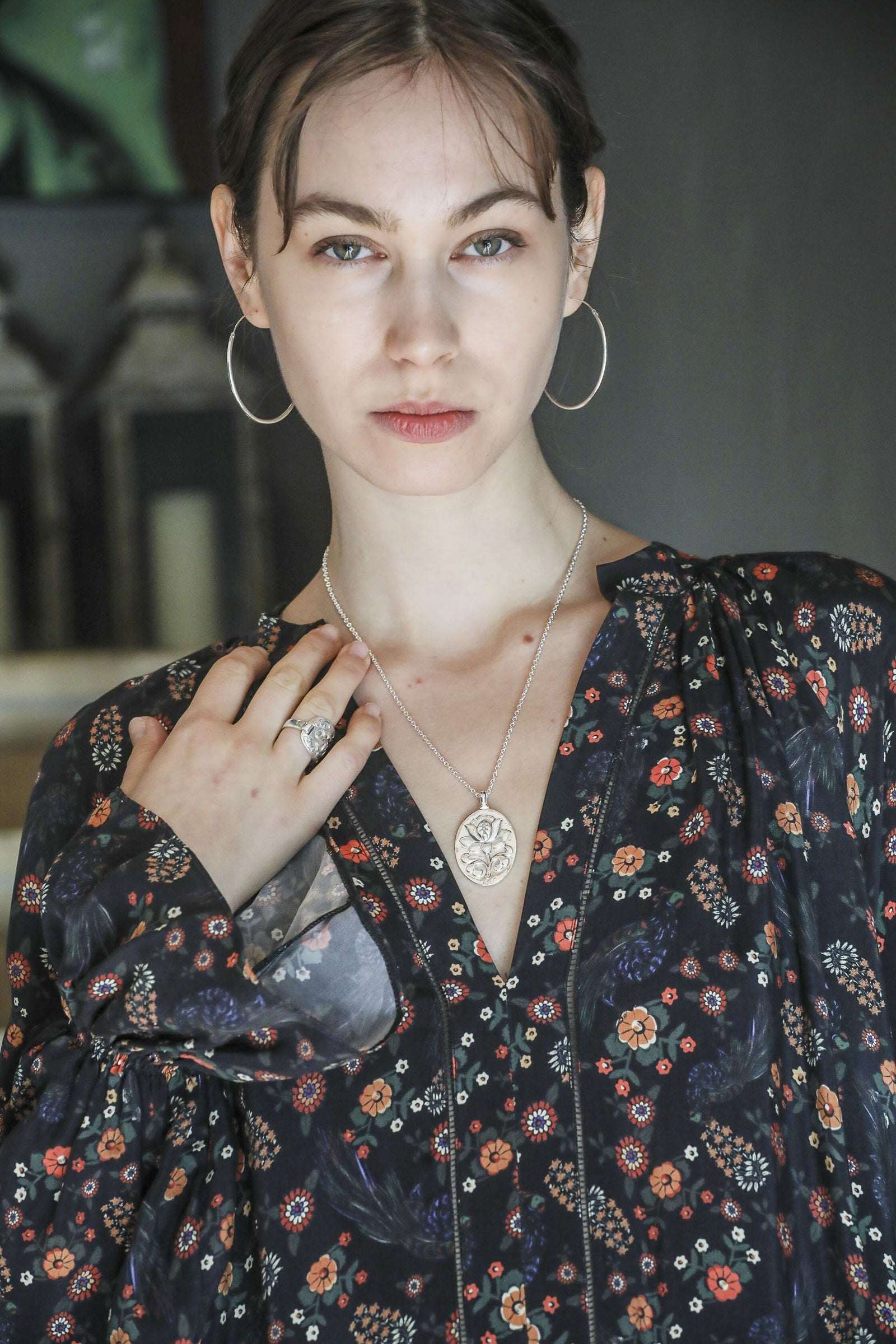 REJANE ROSENBERGER DESIGN Anhänger "LOTUS" oval