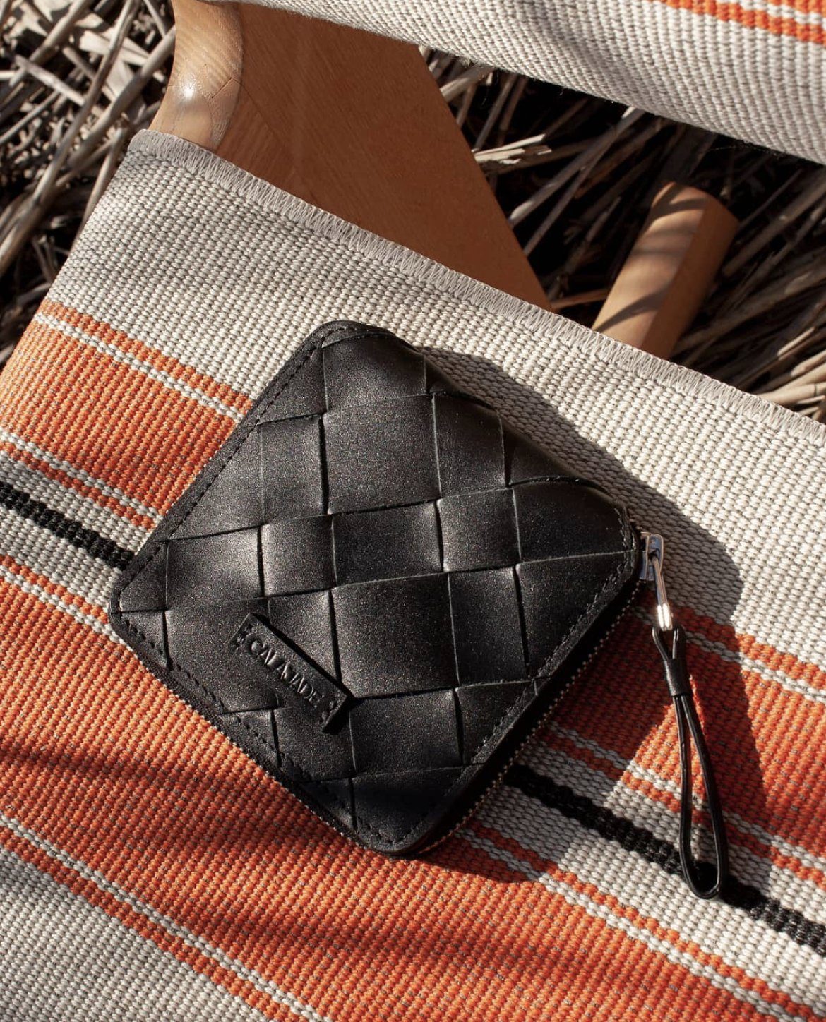 CALAJADE Leather wallet "IGGI" - black