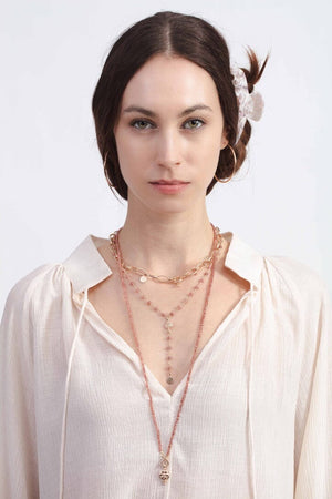 REJANE ROSENBERGER DESIGN silver necklace "Flower