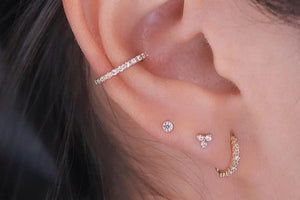 C'est Moi Jewels - Gelbgold Ohrring "Trinity"