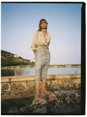MAISON HOTEL Baumwollbluse "ZIGGI" vanilla