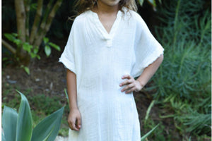 9seed - Tunisia Caftan "Kids" white