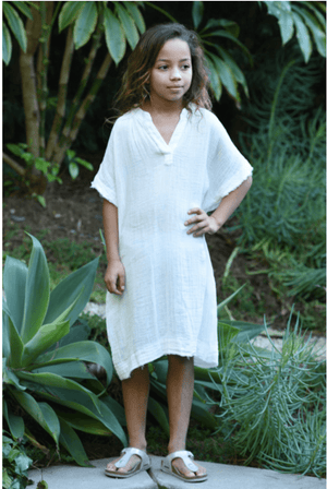 9seed - Tunisia Caftan "Kids" white