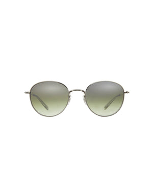 GARRETT LEIGHT 51 Sunglasses "Paloma" Silver - Olive