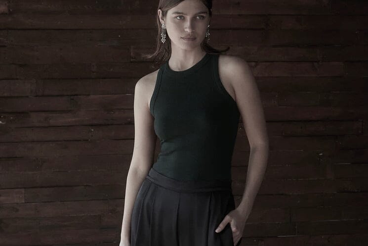 VELVET by Jenny Graham Ripp - Tank "CRUZ" schwarz