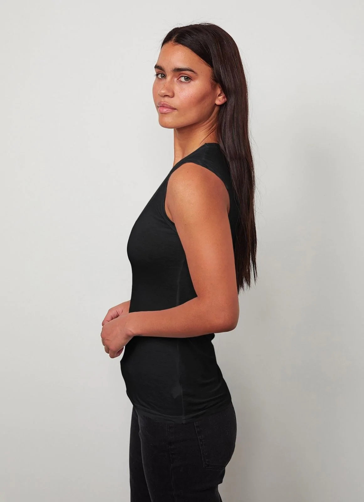 VELVET by Jenny Graham Rib - Tank "CRUZ" black