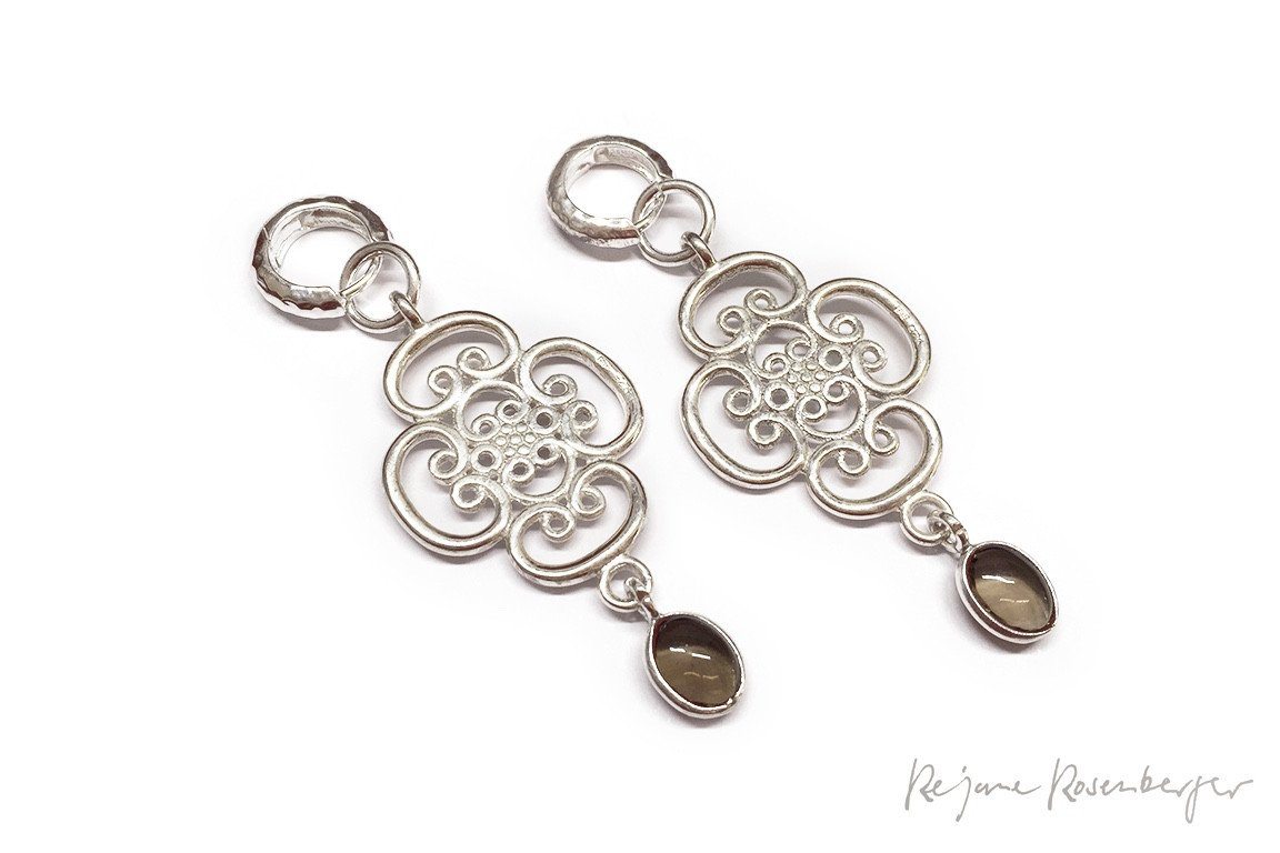 Creolen "Grace-Stone" - Réjane Rosenberger Design