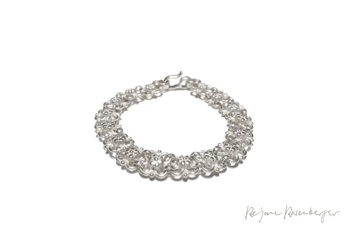 REJANE ROSENBERGER DESIGN Silberblumenarmband "Thea" - Réjane Rosenberger Design