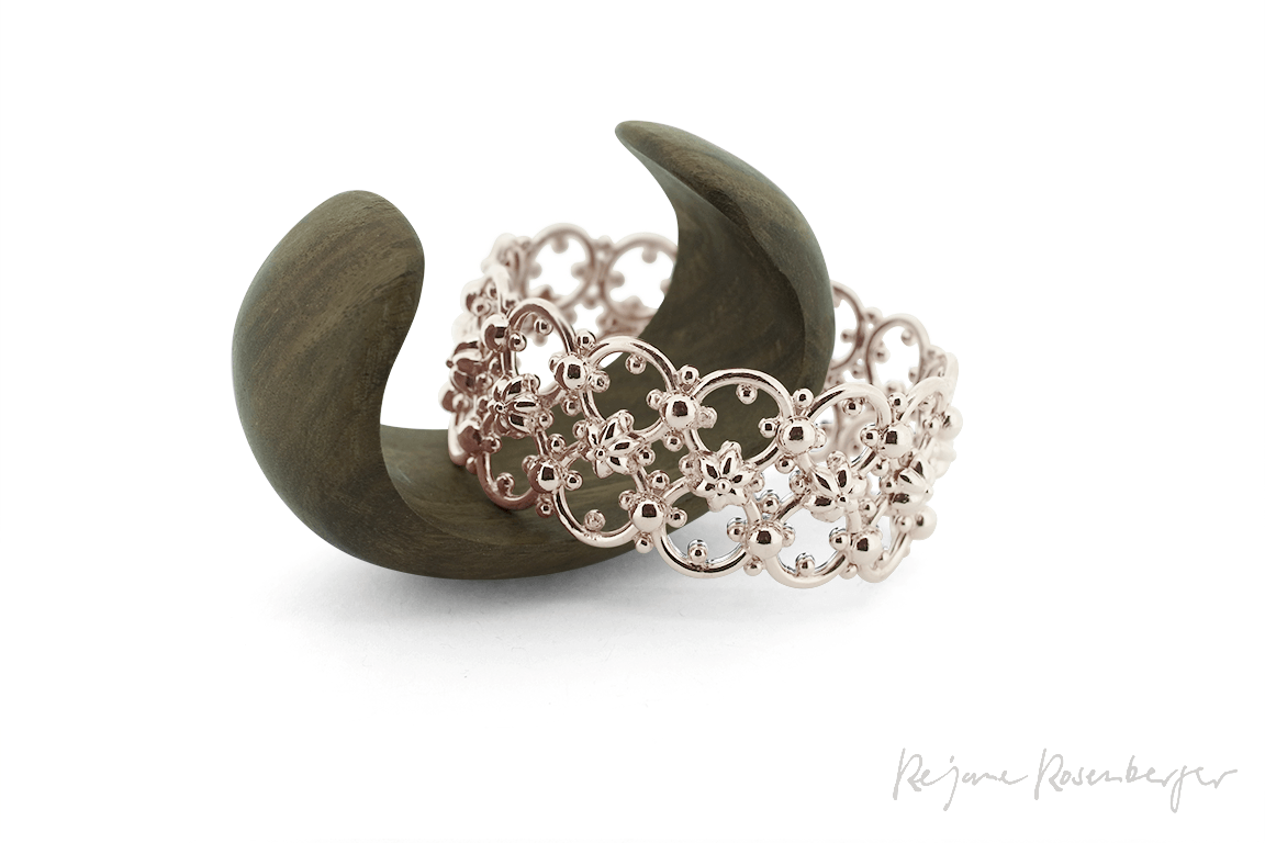 REJANE ROSENBERGER DESIGN Silbercuff "Lotus" - Réjane Rosenberger Design