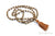 REJANE ROSENBERGER DESIGN ash wood mala "Dia" loosely knotted