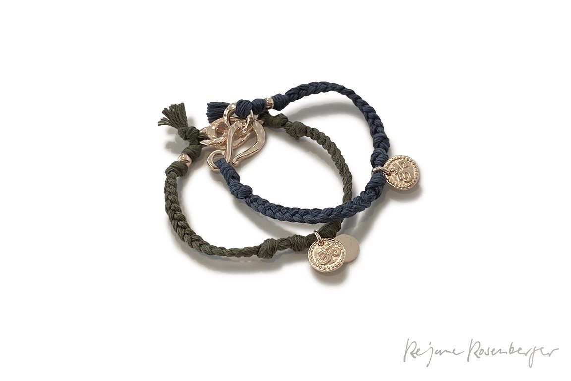 REJANE ROSENBERGER DESIGN cotton bracelet "Lalima" with squat