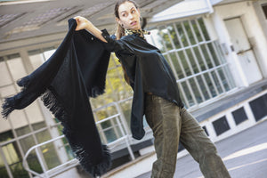 Choice by Réjane Rosenberger Cashmere Poncho black